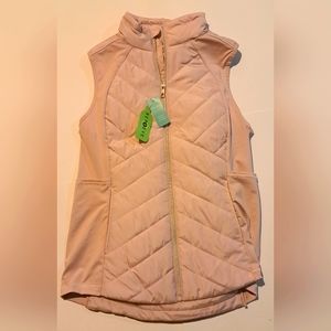 Maurices Women's Small Repreve Pink Puffer Vest Side Pockets